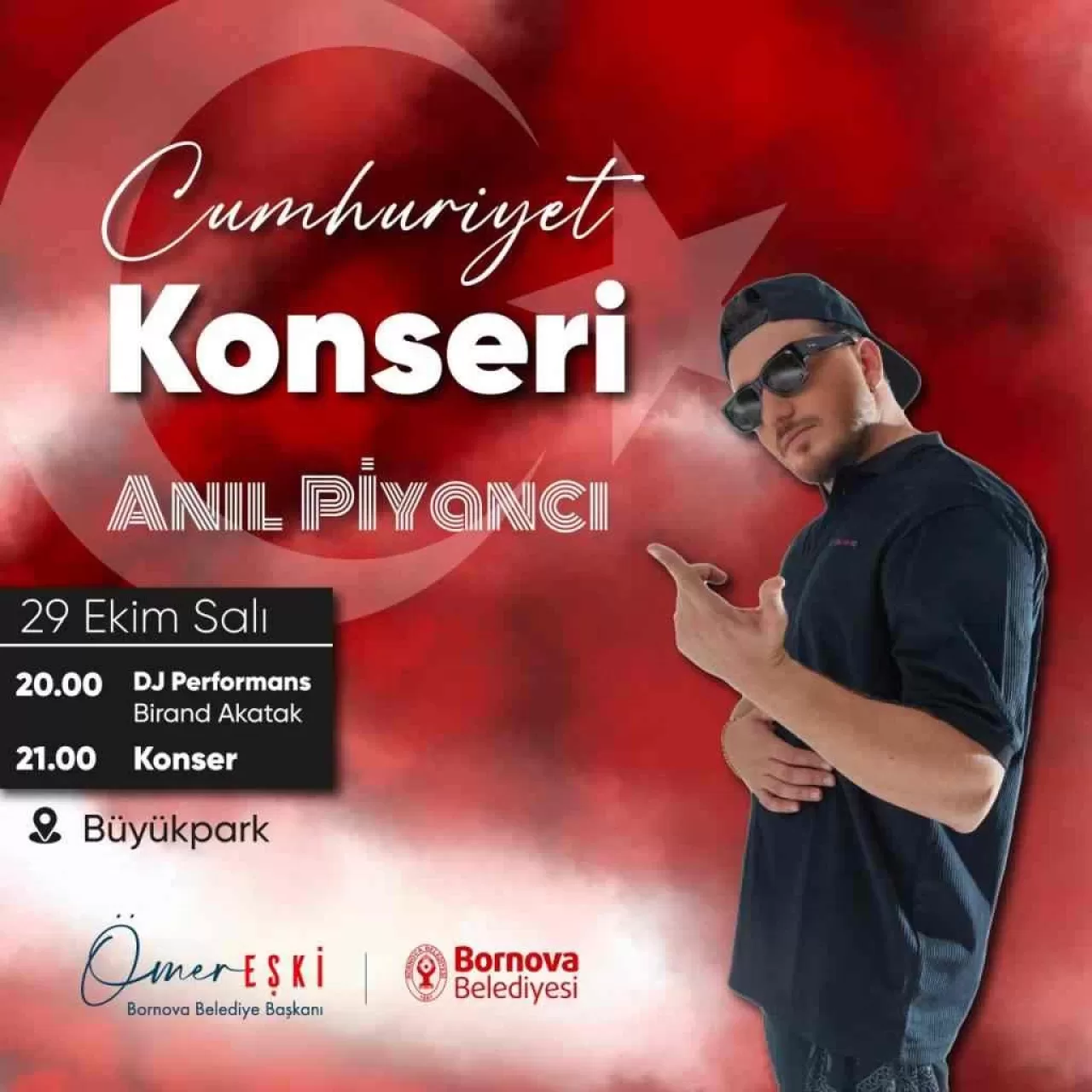 Bornova’da Cumhuriyet coşkusu Anıl Piyancı ile yaşanacak