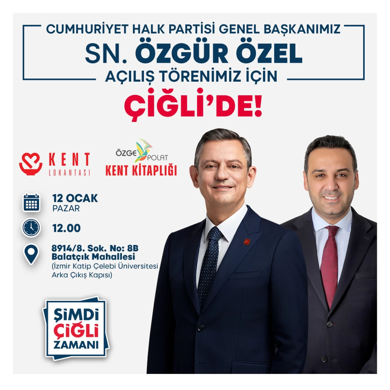 CHP Lideri Özgür Özel, Çiğli’de İki Önemli Projenin Açılışını Yapacak!