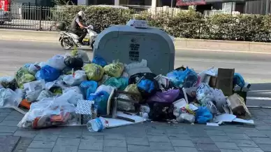 Çiğli Belediyesi Çalışanları İş Bıraktı. ortalık Çöplüğe Döndü