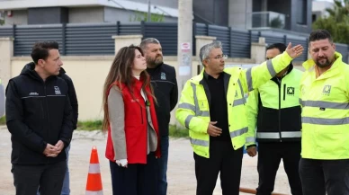 Çeşme'de Yağmur Suyu Hattı Çalışmaları Hızla Devam Ediyor