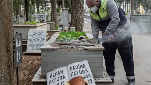 İzmir Büyükşehir Belediyesi Zarar Gören Mezarları Onarmak İçin Harekete Geçti