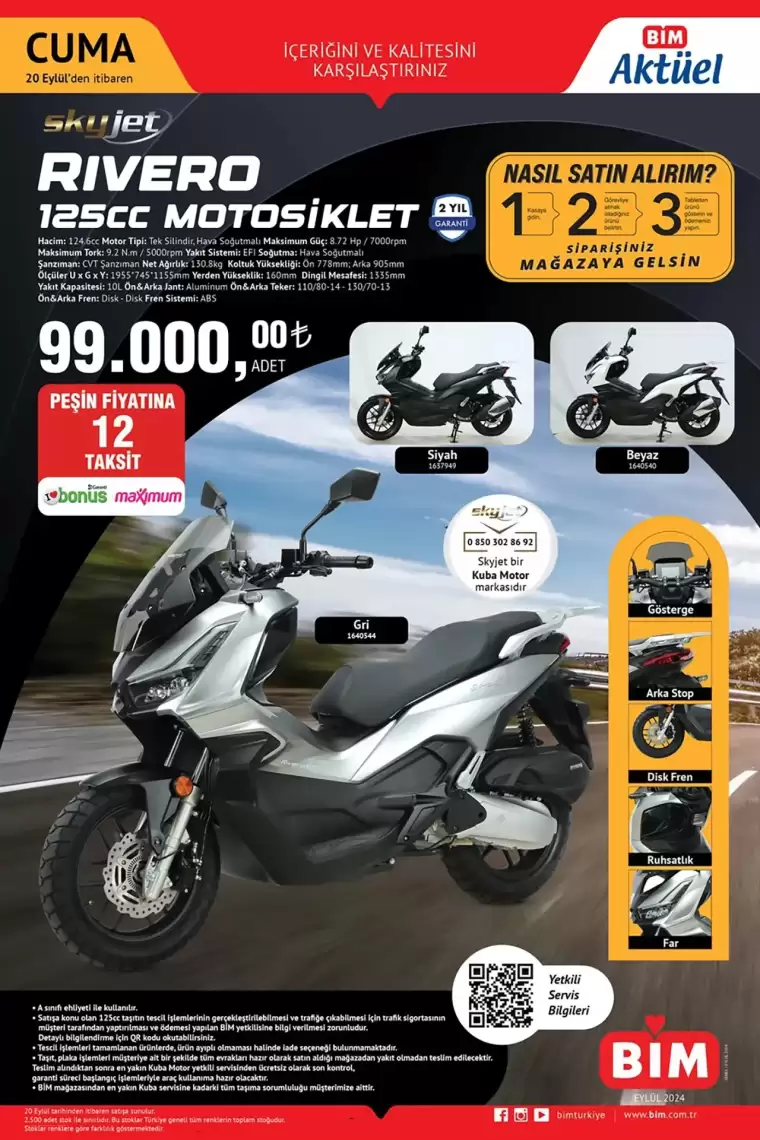 BİM 20 Eylül motosiklet