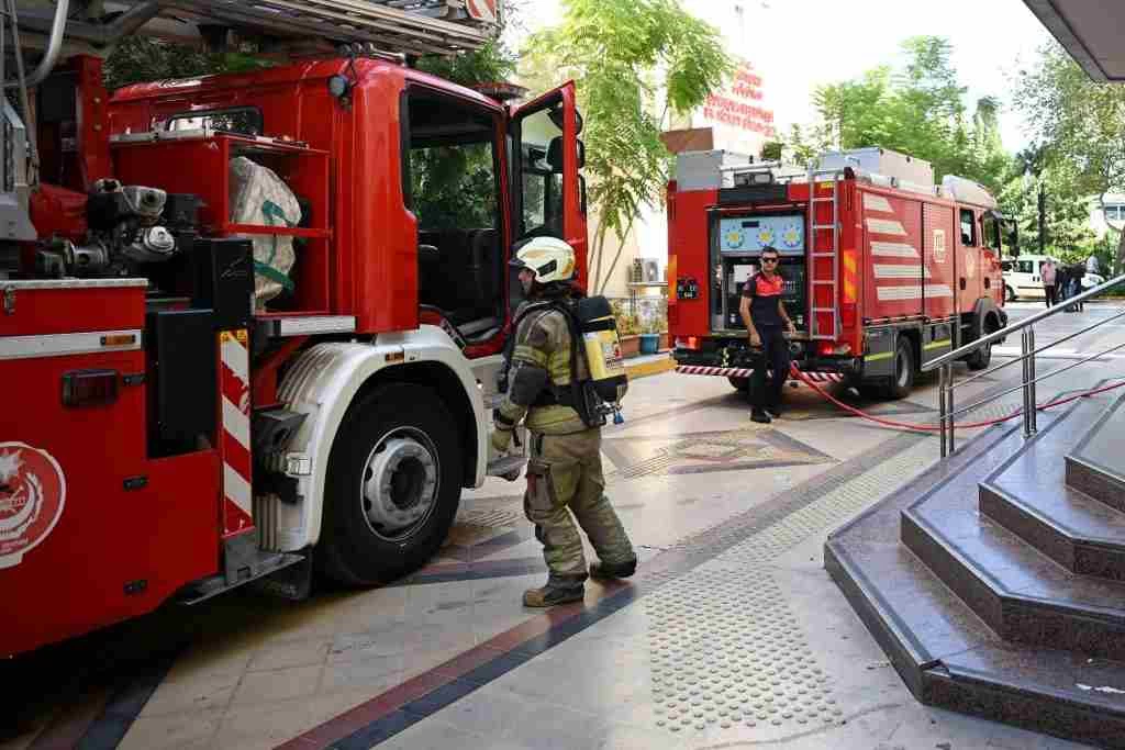 Bornova Belediyesi’nde yangın tatbikatı